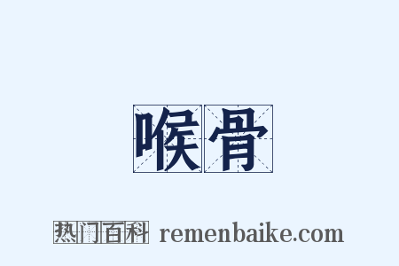 喉骨是什么意思的图片